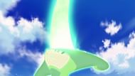 Virizion readying Sacred Sword in the movie (Image via The Pokemon Company)